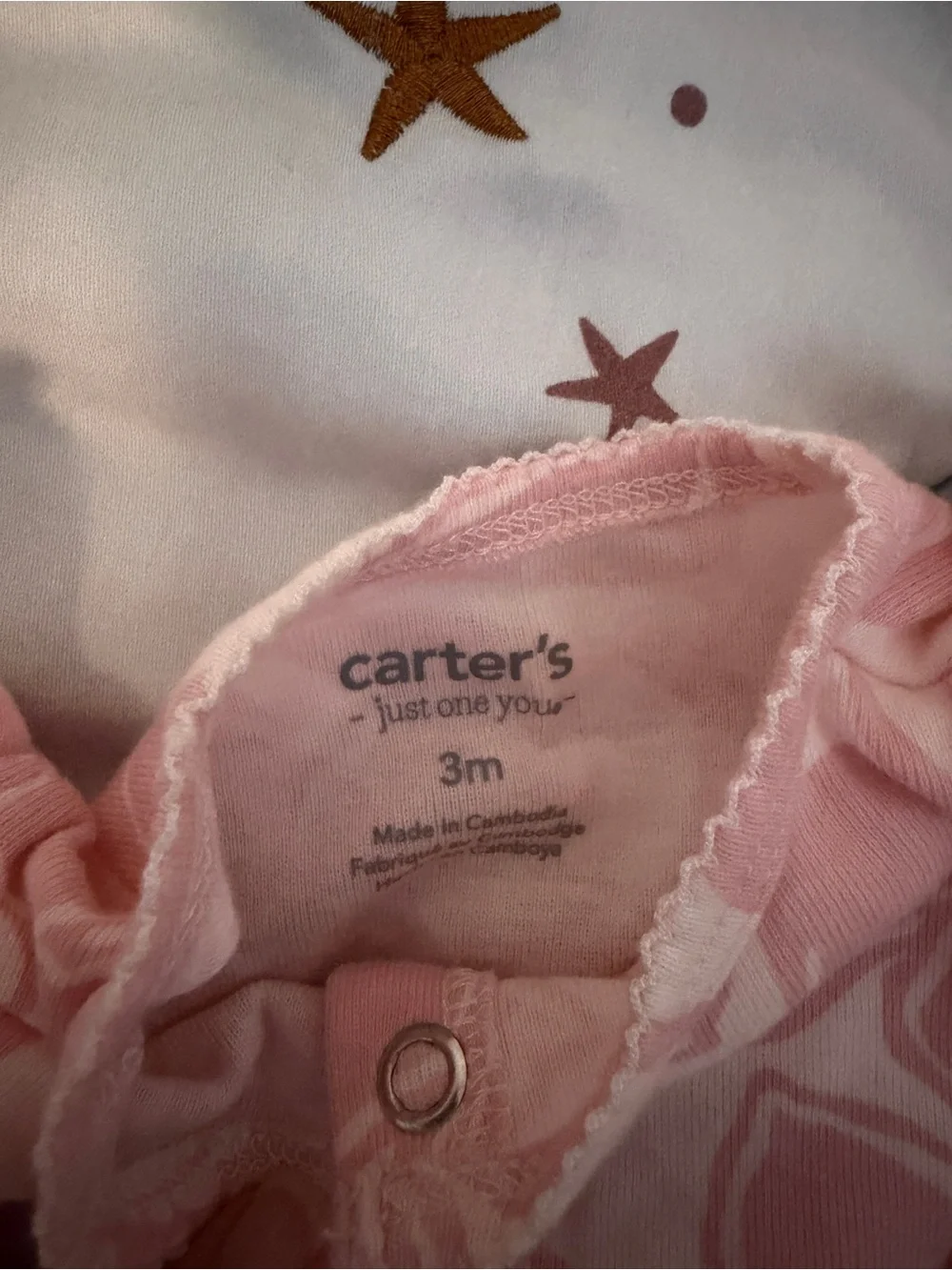 New without tags Carter's Baby Girls Short Sleeve Romper